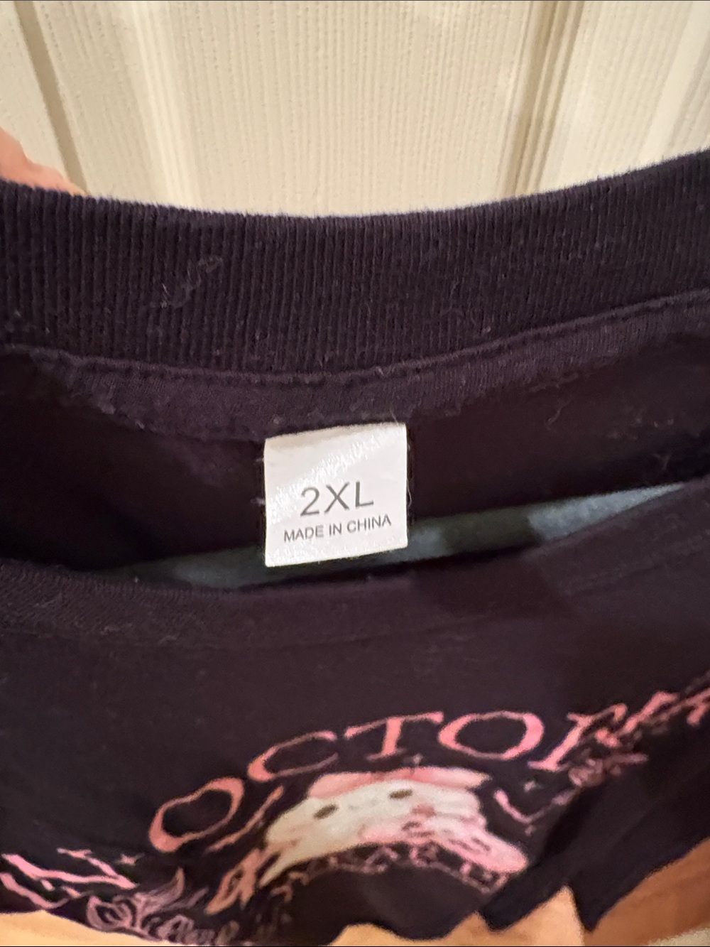 Women's Black 'In October We Wear Pink' Breast Cancer Awareness Tee - Picture 2 of 5